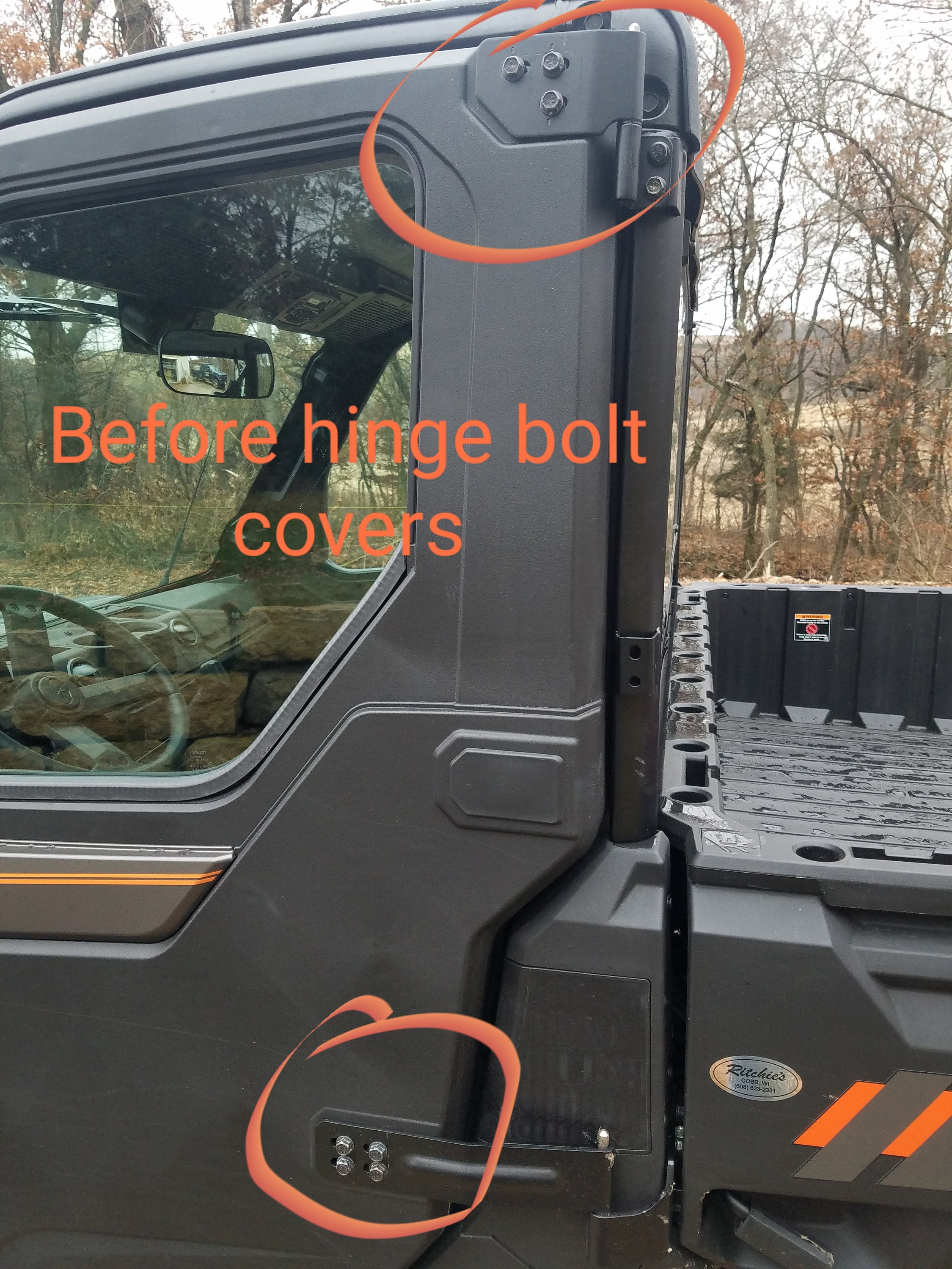 Polaris Ranger 1000 Northstar Door Hinge Covers Etsy UK