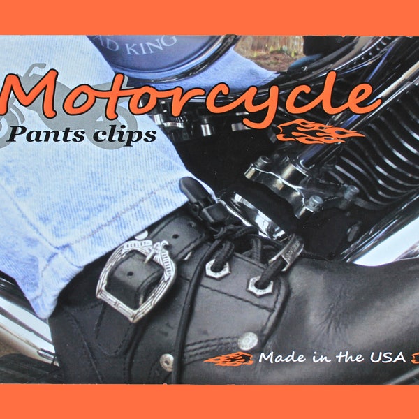 Motorcycle Pant Clips, Boot Straps