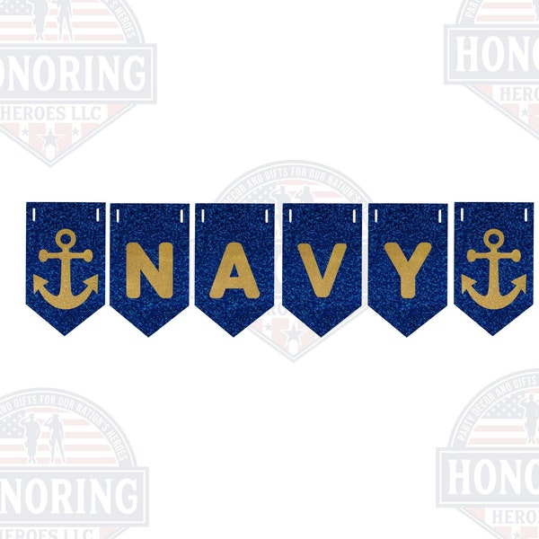 Navy Veteran Banner Etsy