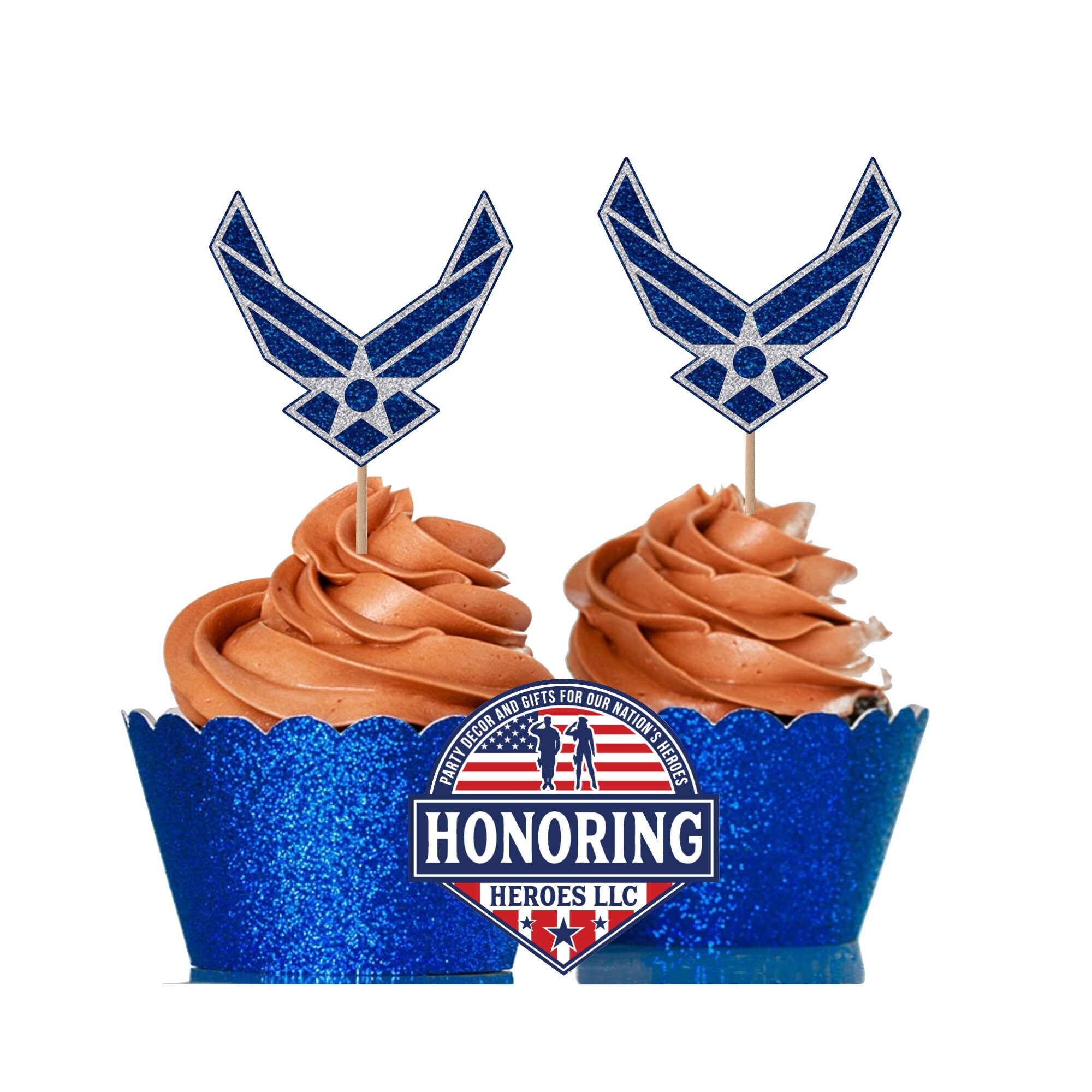 United States Air Force USAF Wing Cupcake Topper