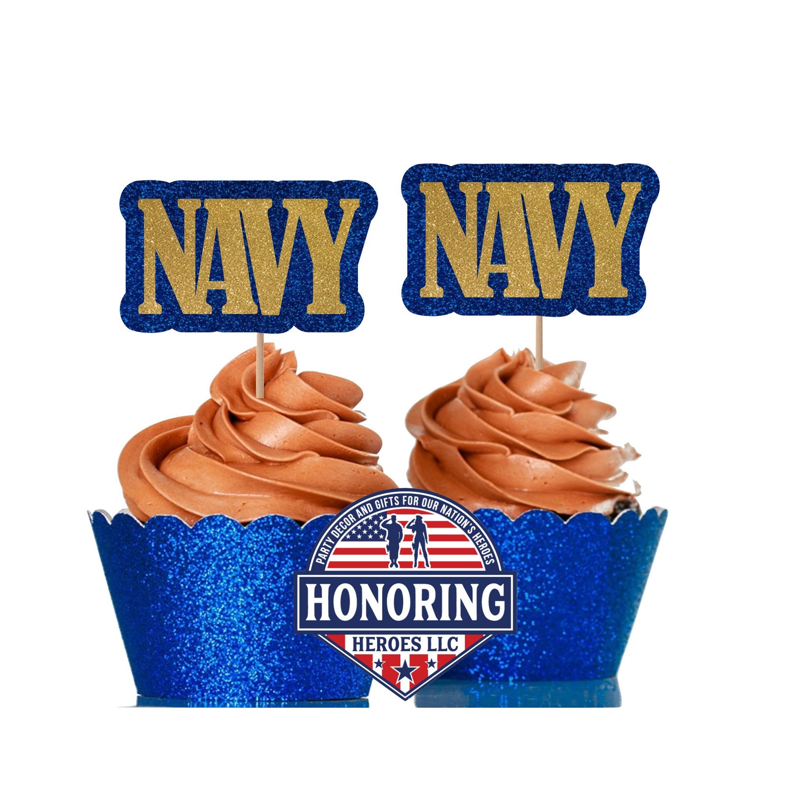 Cupcake Topper Navy US Navy Cupcake Topper Etsy