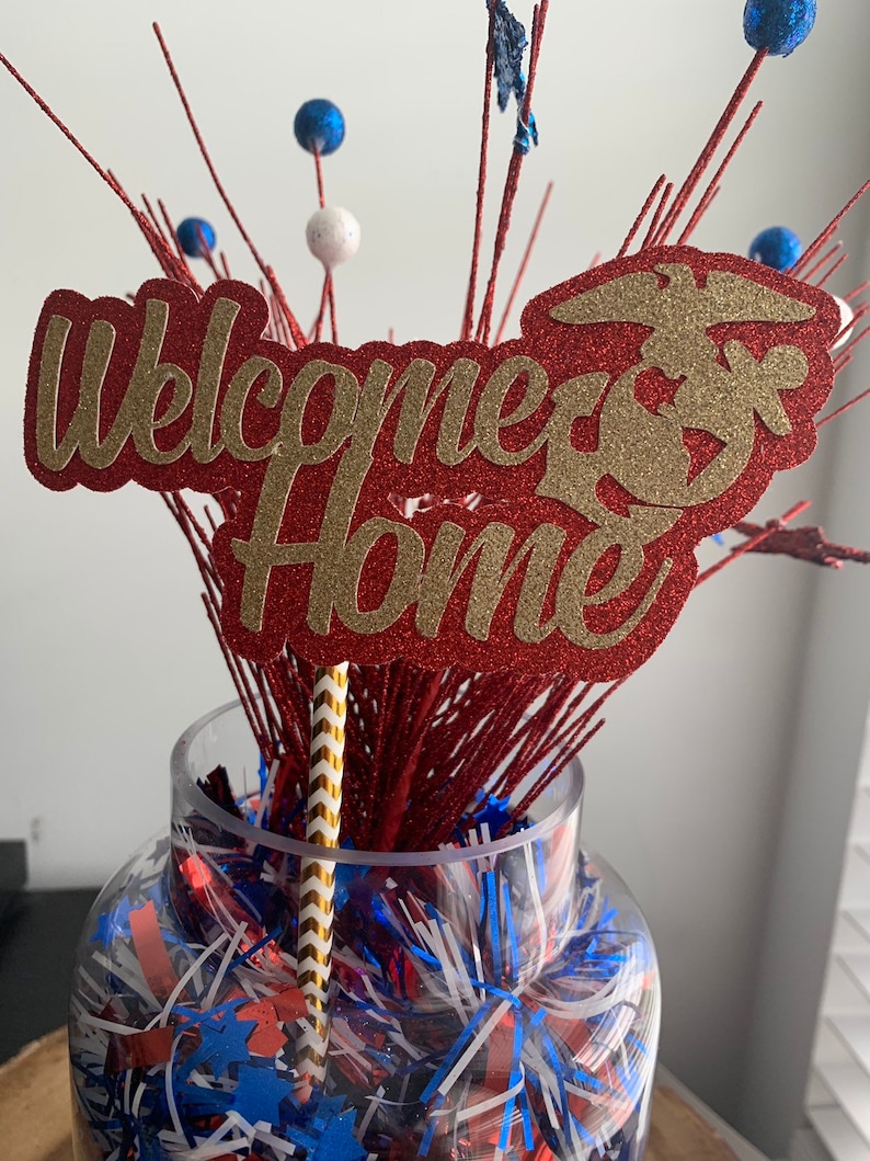 USMC Home Cake Topper. Marine Corp Home Etsy