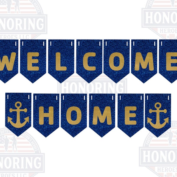 Navy Welcome Home Banner