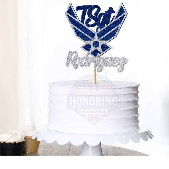 Air Force Insignia Personalized Cake Topper