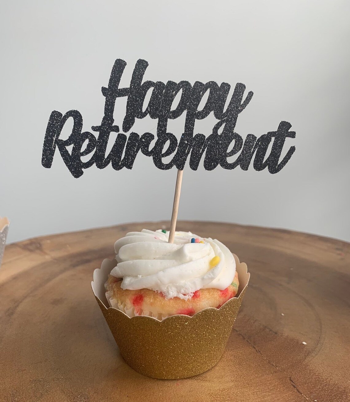 Happy Retirement Cupcake Toppers Etsy Canada