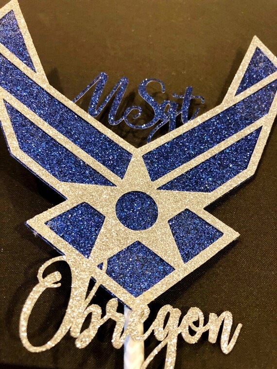 Air Force Insignia Personalized Cake Topper Party Supplies Party