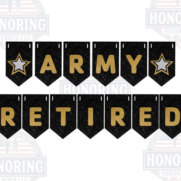 ARMY Retired Banner