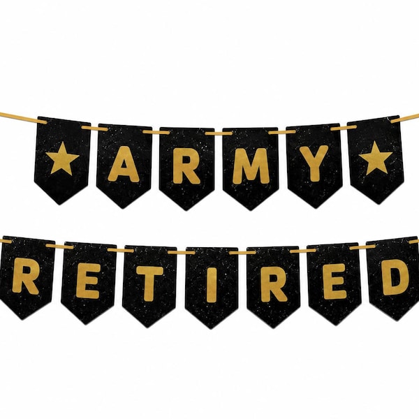 ARMY Retired Banner NO SHED!