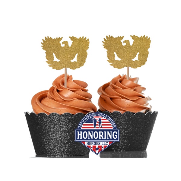 Eagles Cupcake Toppers - Etsy