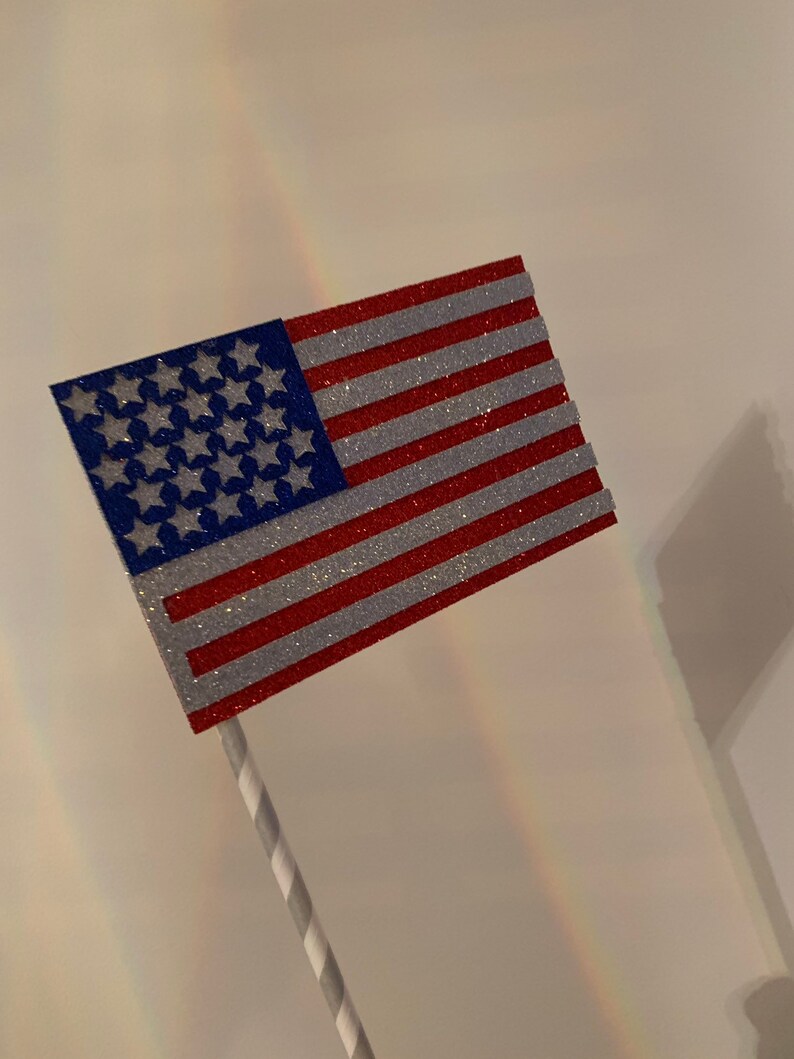 American Flag Cake Topper Centerpiece Etsy