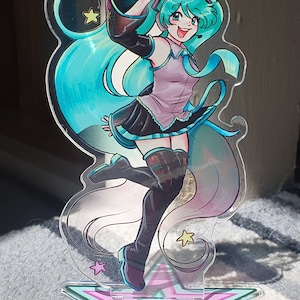 15cm Hatsune Miku Standee: Vocaloid Anime Girl Cute Decor