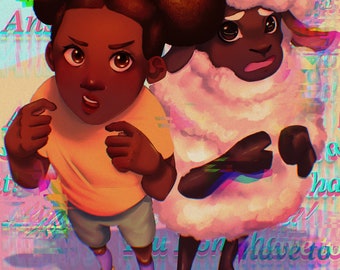 Impresiones A4 de Amanda y Wooly hechas por fans