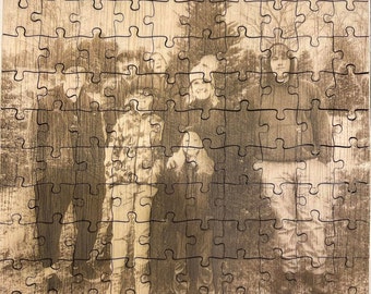 Laser cut wooden puzzle, Laser engraved puzzle, custom puzzle