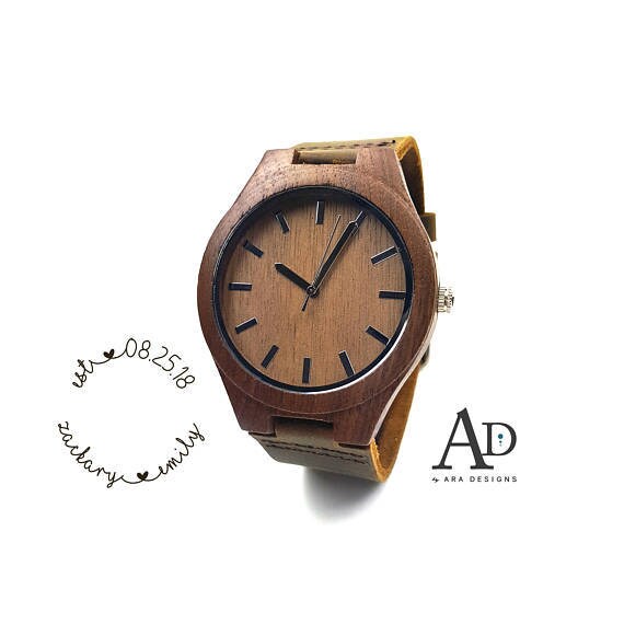 custom wooden watch eco