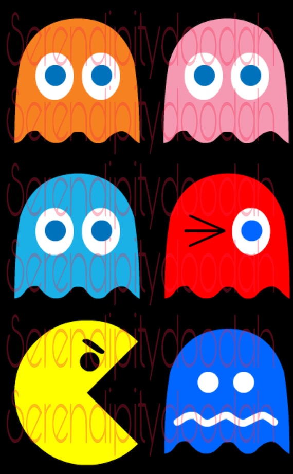 Download Pac Man SVG/PNG | Etsy