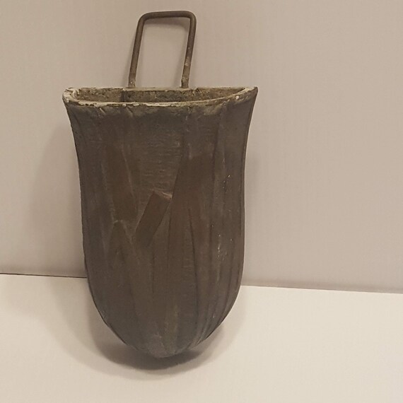 Vintage Cast Iron Wall Planter Pre Owned Good Shape