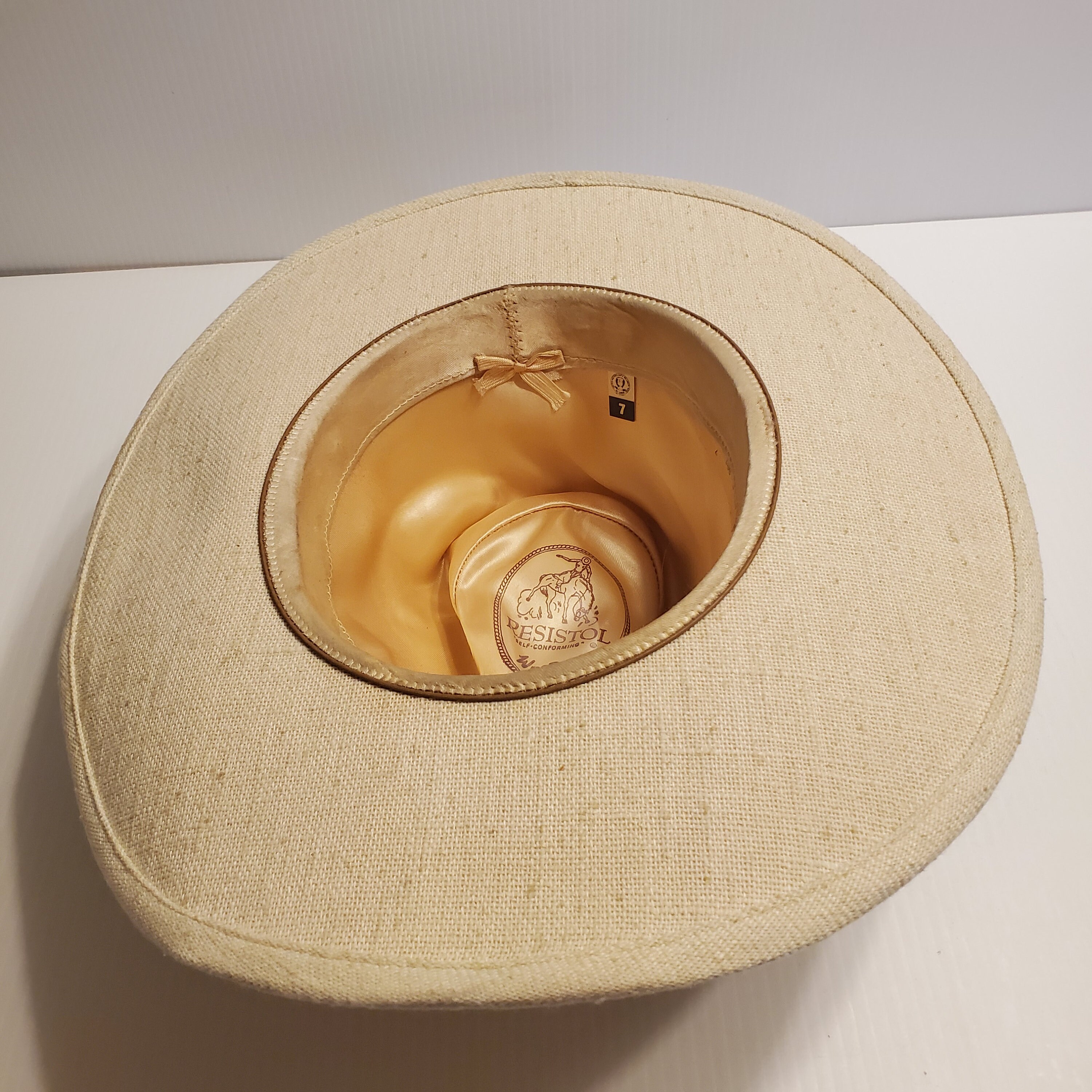 Sears Western Shop Vintage Women’s Hat size 7 3/8 Resistol Self Conforming Resistol Vintage Stagecoach Collection Cowboy Hat Self  main image 4