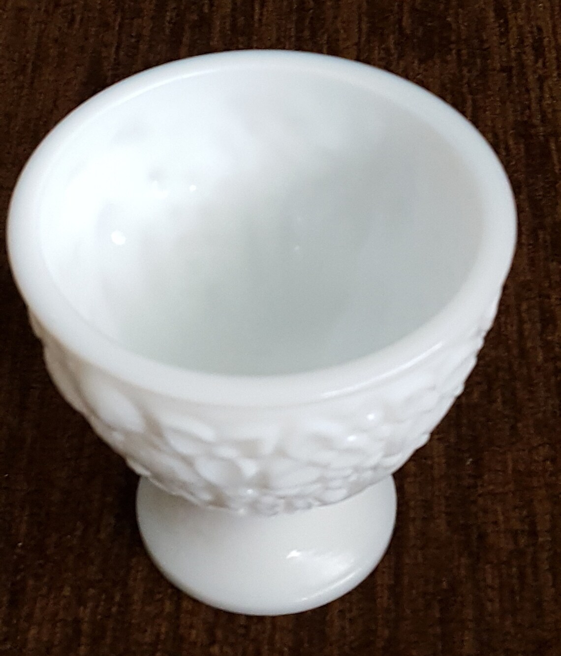 Vintage Rare Milk Glass Egg Shaped Trinket Box With Lid 6 Tal Etsy