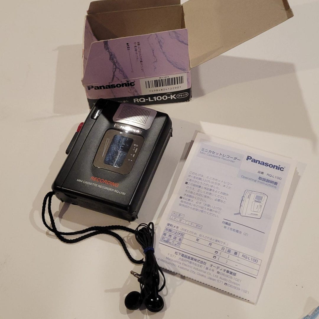 Panasonic RQ-L100-K テープレコーダー (ブラック) Panasonic RQ-L100 カセットレコーダー スピーカー内臓 m5 - メルカリ