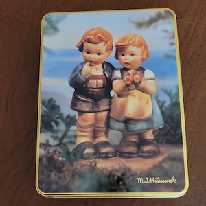 Hummel Goebel Collectible Tin Box We Congratulate with Lid & Stationary