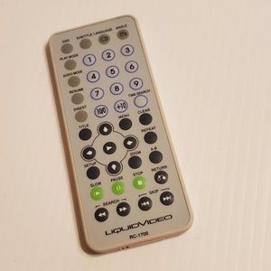 LiquidVideo RC-1700 Remote Control for DVD Player
