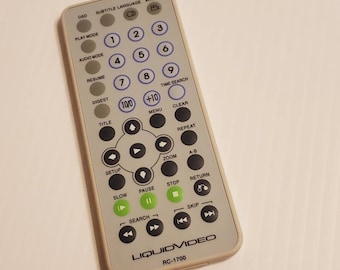 LiquidVideo RC-1700 Control remoto para reproductor de DVD