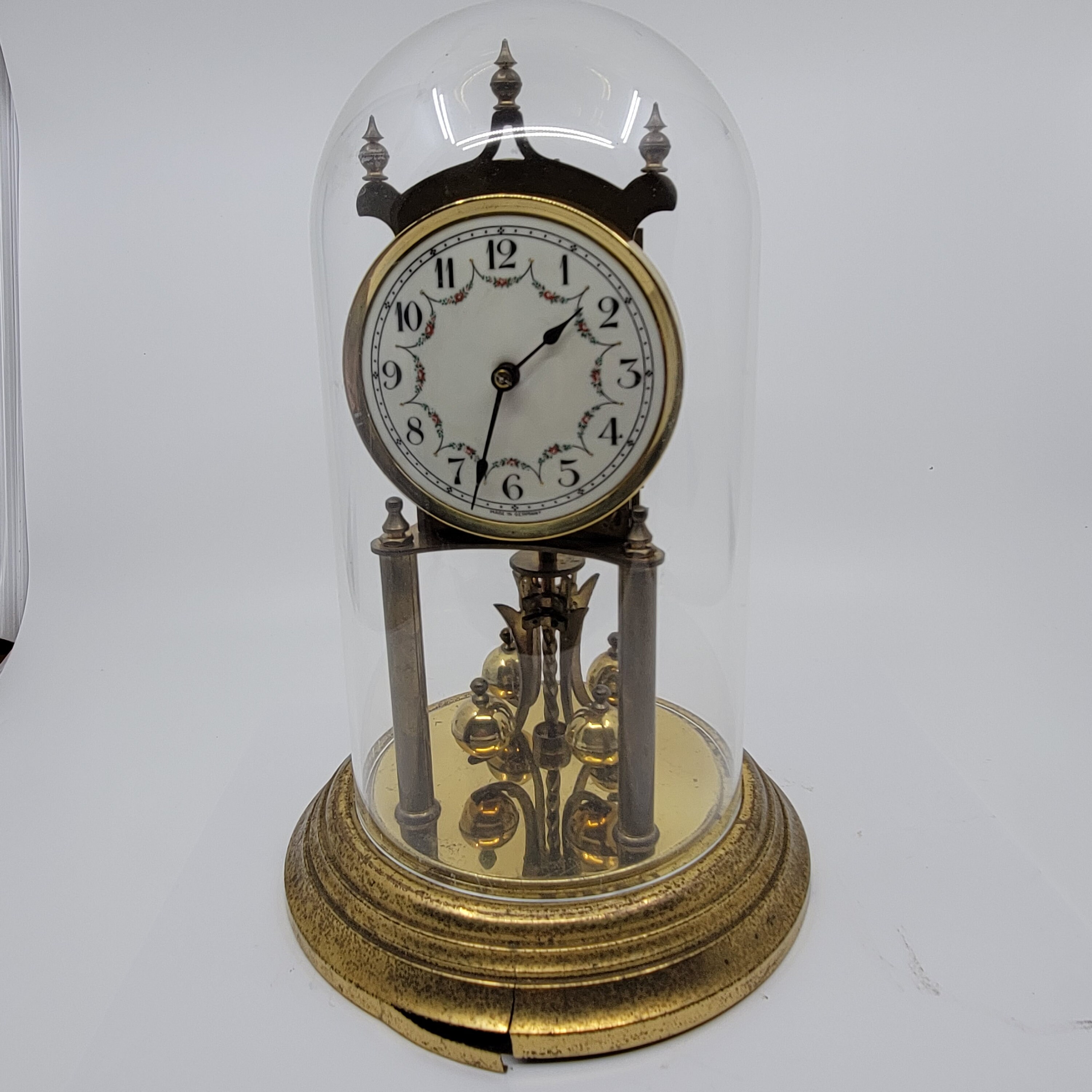 Vintage Kundo Anniversary Mechanical Clock 6. Plastic Dome. Etsy