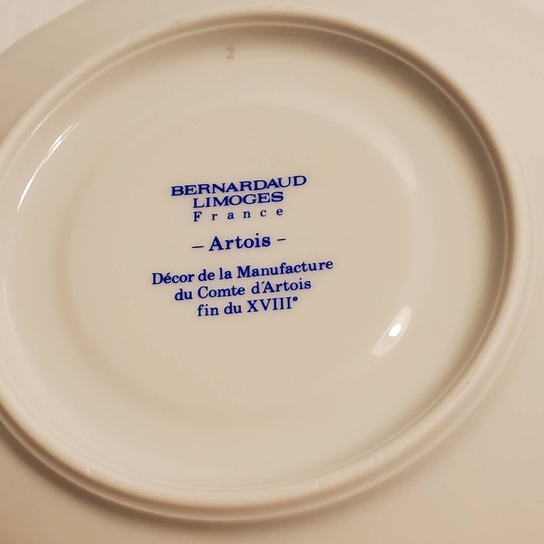 Bernardaud Limoges Artois Green Pattern Saucer 5.75 Inches Etsy
