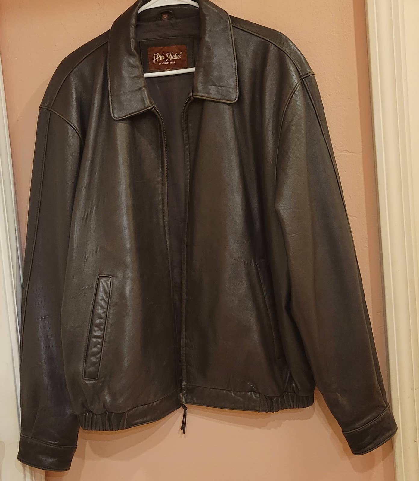 J Park Collection by Couture Lambs Leather Bomber Mens Jacket - Etsy