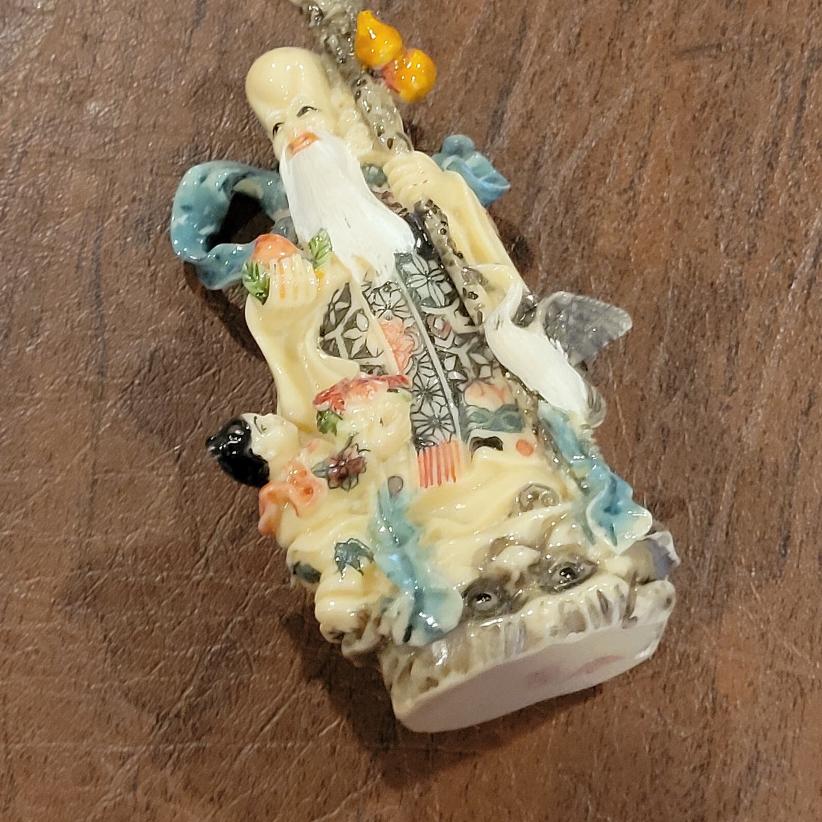 ヴィンテージ 中国の老賢者と子供の置物 手描き 高さ4.75インチ - Etsy