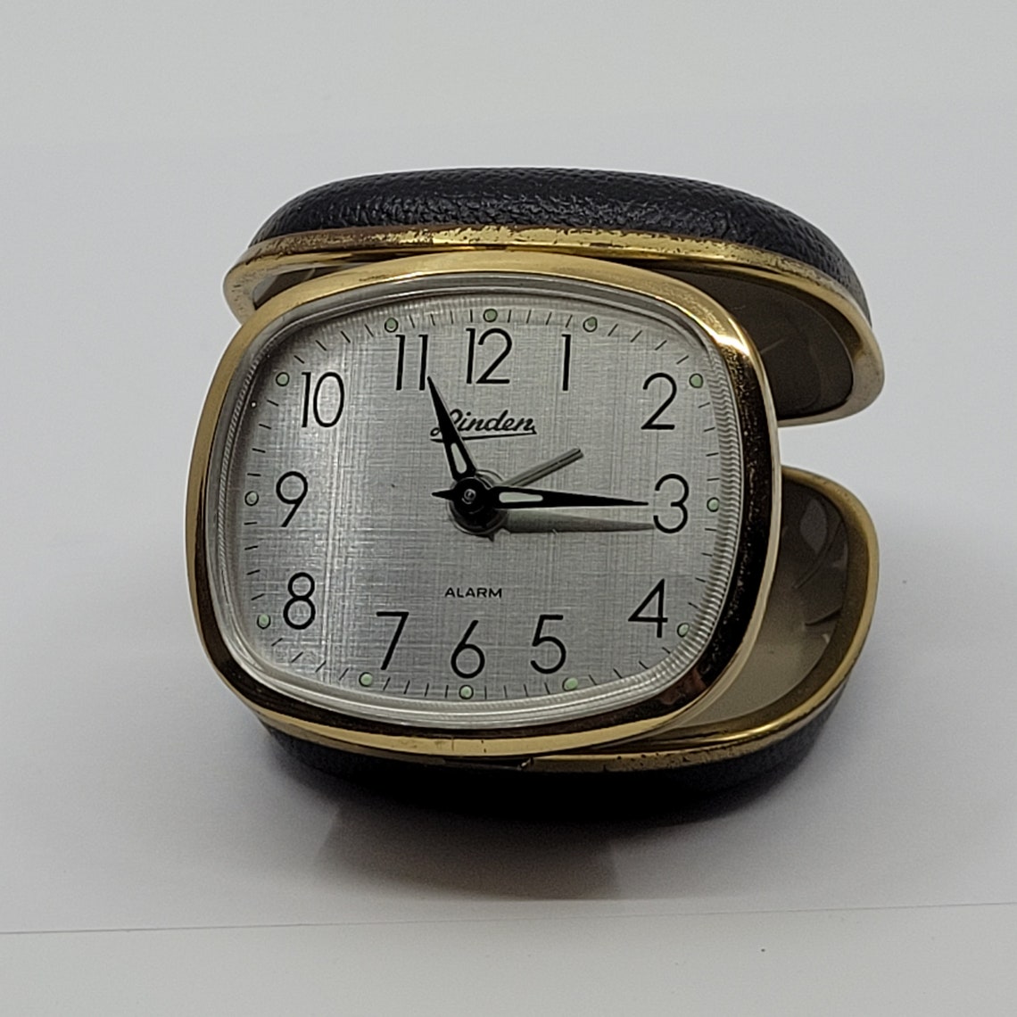 Vintage Linden Folding Clamshell Travel Alarm Clock. Etsy
