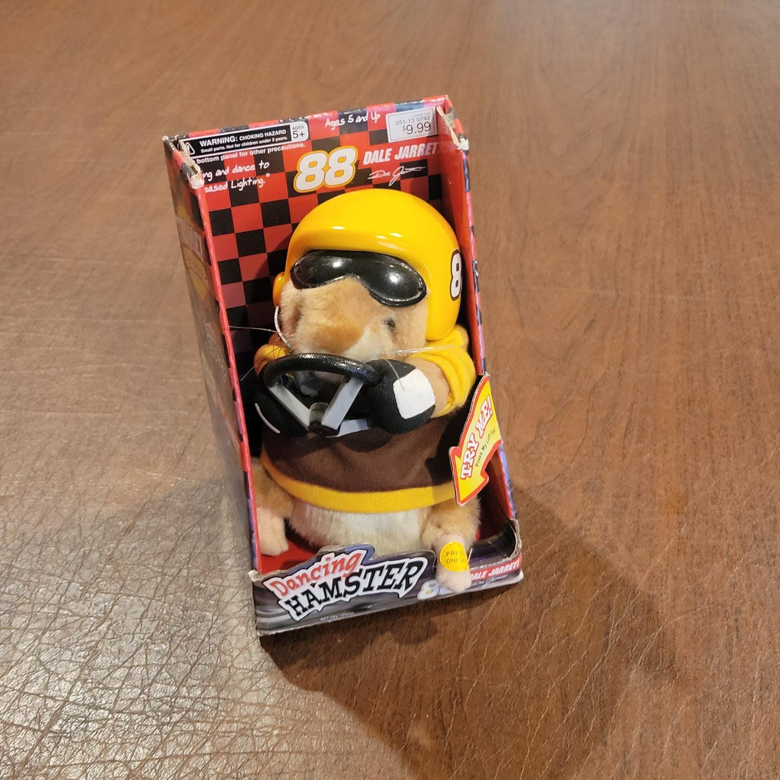 Vintage Dancing Hamster #88 DALE JARRETT Plays Greased Lighting By Gemmy Industires Com
