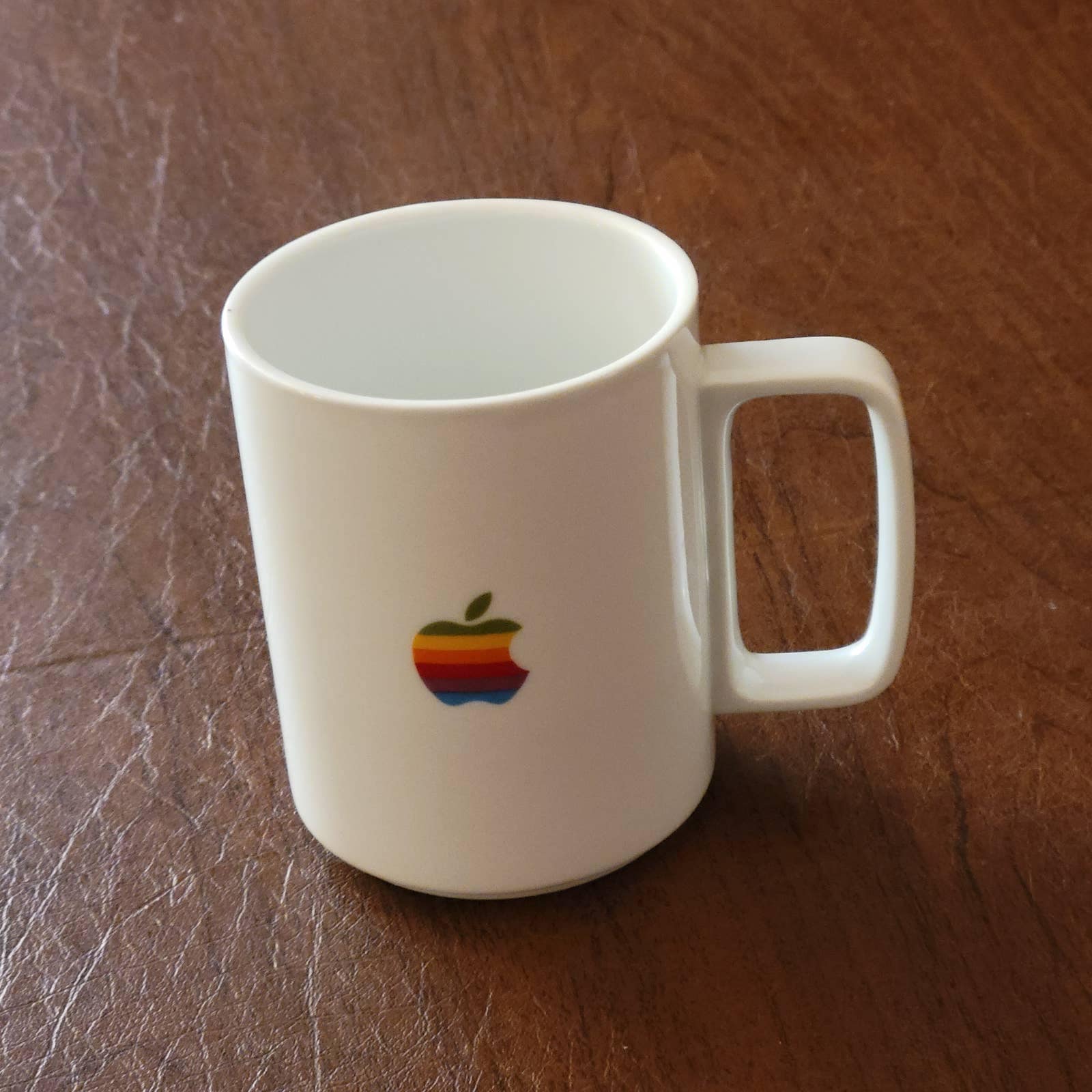 Vintage 80s Apple Rainbow Logo Hasami Porcelain Mug Vintage 80s Apple Rainbow Logo Hasami Porcelain Mug