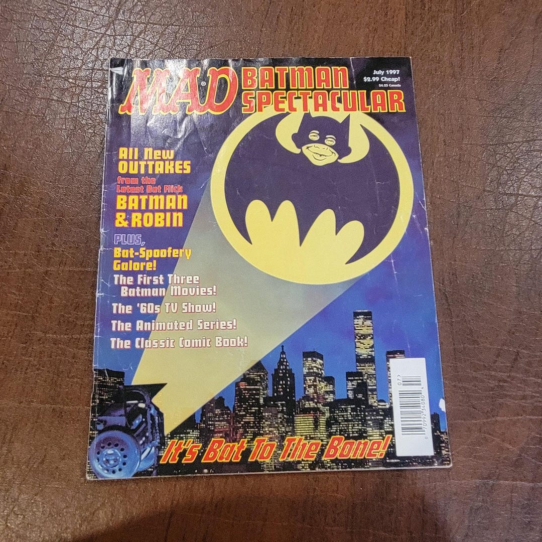 Vintage July 1997 Mad Magazine Batman Spectacular - Etsy