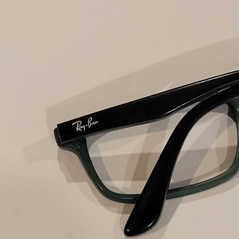 Ray-Ban RB5277 5227 Rectangular Eyeglasses Frames Black Green 52-17-140 image 7