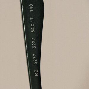 Ray-Ban RB5277 5227 Rectangular Eyeglasses Frames Black Green 52-17-140 image 9