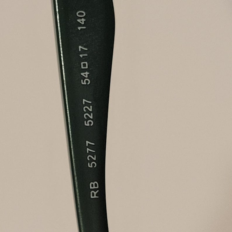 Ray-Ban RB5277 5227 Rectangular Eyeglasses Frames Black Green 52-17-140 image 9
