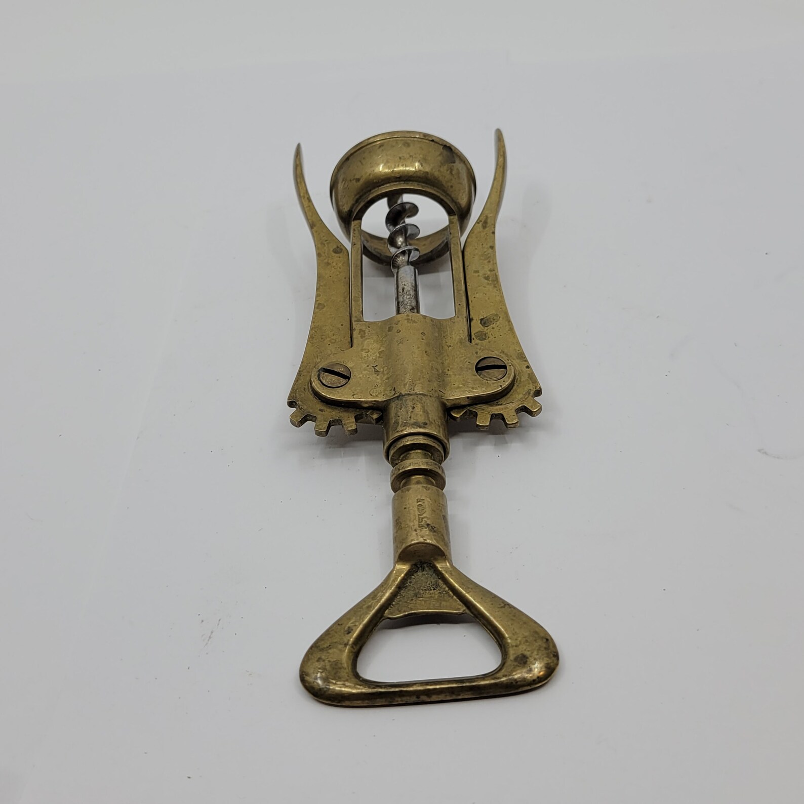 Vintage Brass Corkscrew Wine Bottle Opener Made in Italy. Etsy