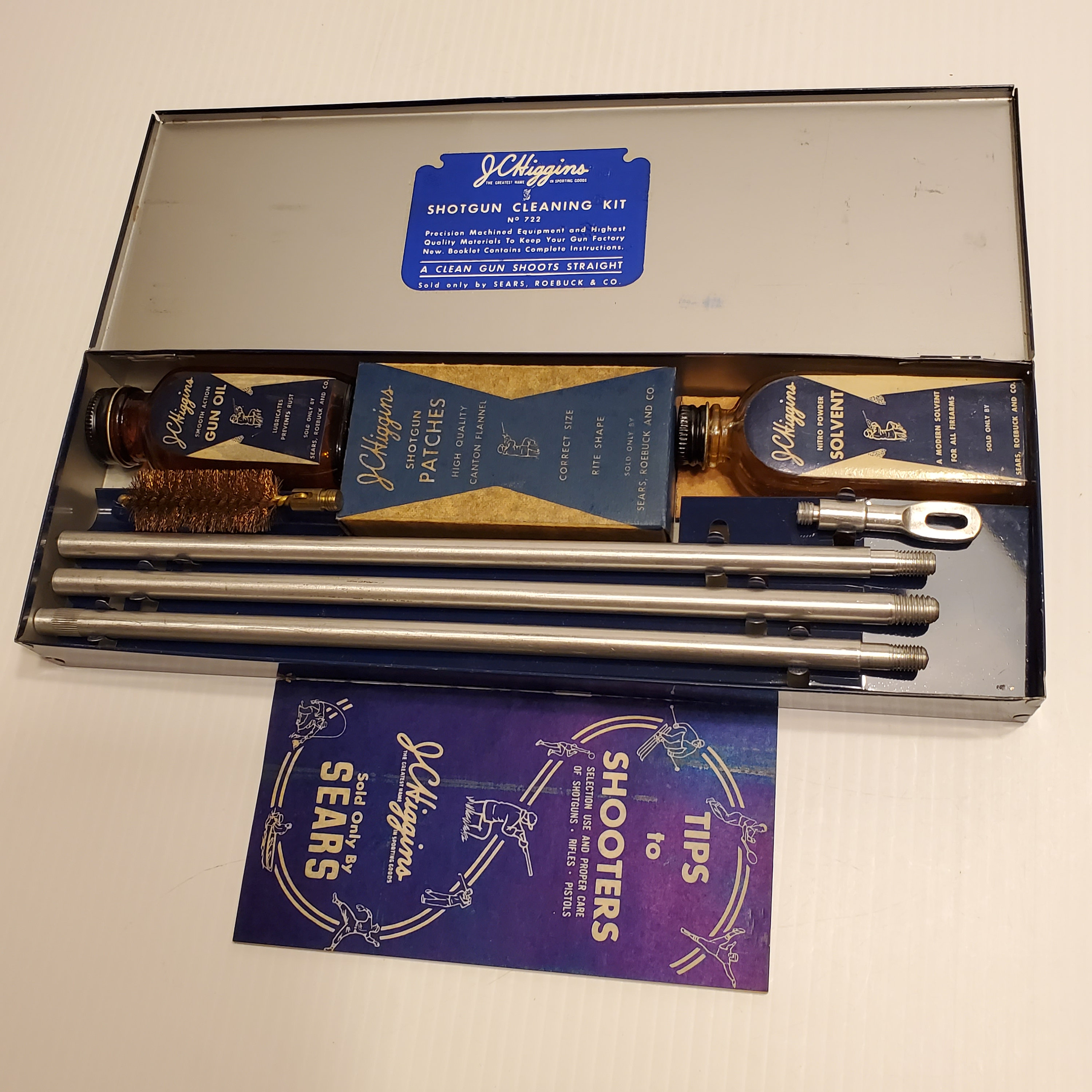 Vintage JC Higgins Shotgun Cleaning Kit No. 722 W/metal Case. Etsy
