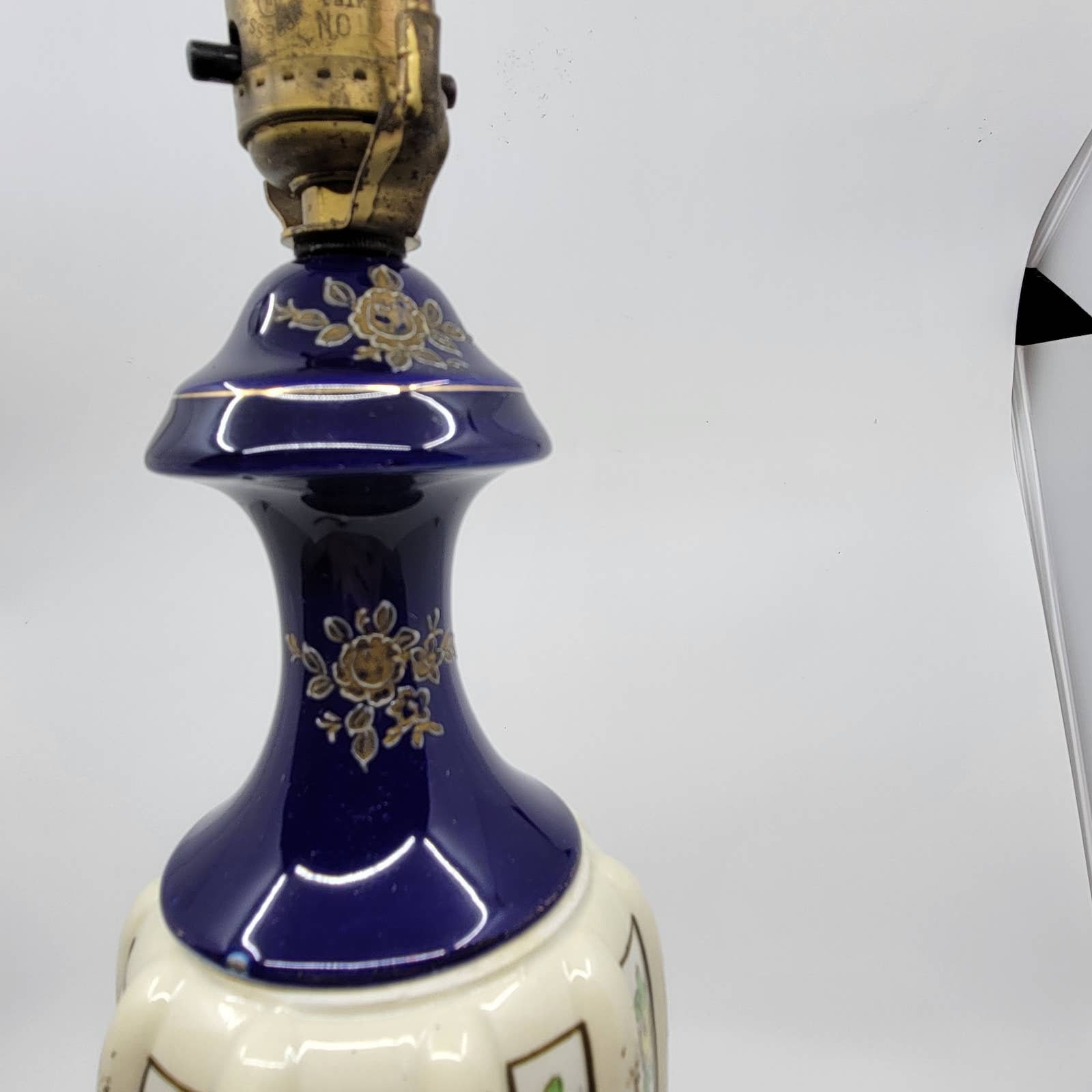 フランスのセーヴルの手描き磁器ランプ、1920 年頃 - Etsy 日本