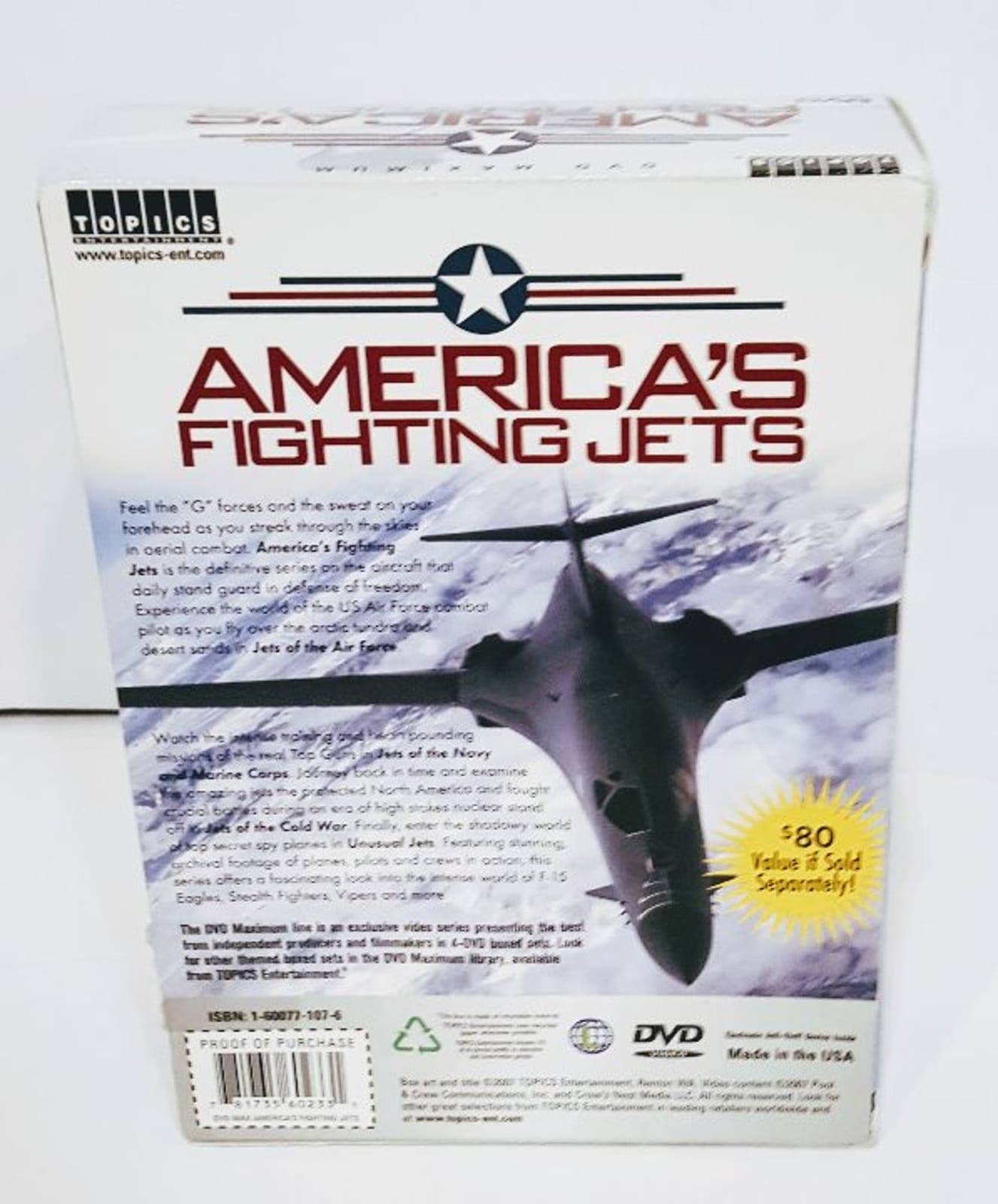 America's Fighting Jets 4 Dvd's Air Force, Navy & Marines,cold War
