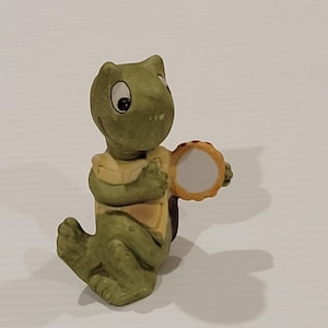 Vintage Tortoise  Turtle Bisque Ceramic Figurine