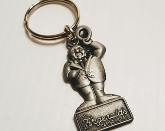 Metal Fitzgerald Casino Mr. O'Lucky Llave Cadena Vintage Las Vegas, NV.