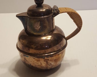 Vintage E G WEBSTER & Son. E G W and S. International Silver Co. Creamer Small Pitcher Teapot