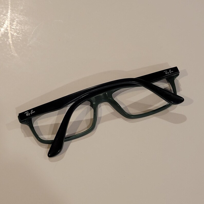 Ray-Ban RB5277 5227 Rectangular Eyeglasses Frames Black Green 52-17-140 image 6