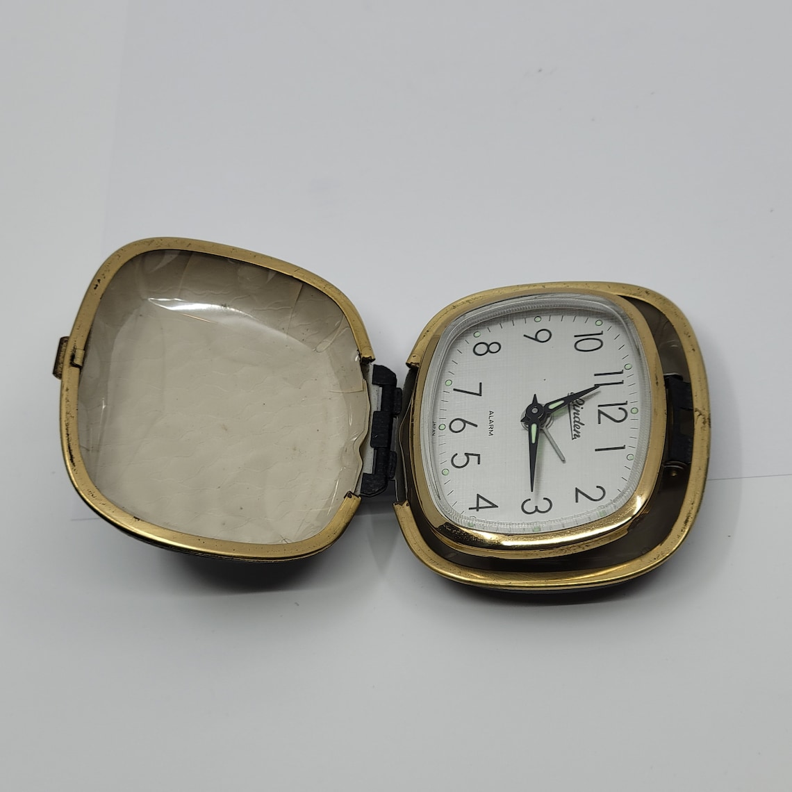 Vintage Linden Folding Clamshell Travel Alarm Clock. Etsy