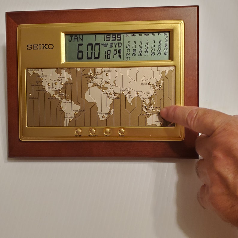 seiko world clock instructions