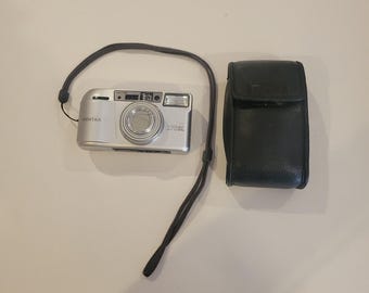 Pentax  IQ zoom 170SL sms AF 38-170mm lens film camera with case Tested Works