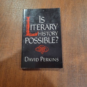 Is Literary History Possible By Perkins, David Paperback @1992