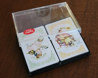 Vintage 2 Decks Norman Rockwell Playing Cards Four Ages of Love